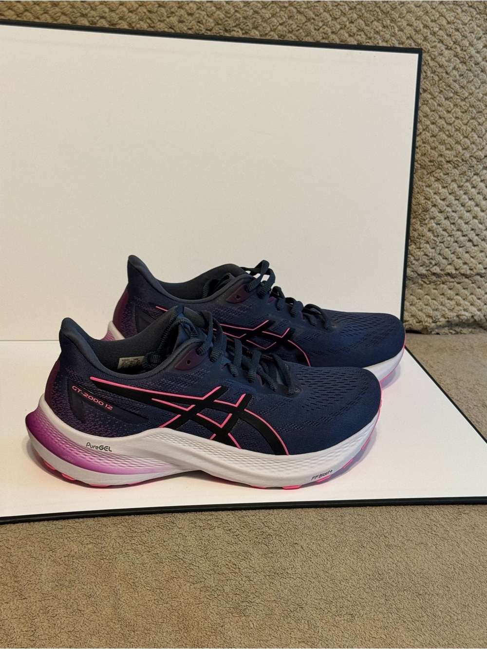 ASICS Women's GT-2000 Navy Pink Running Shoes